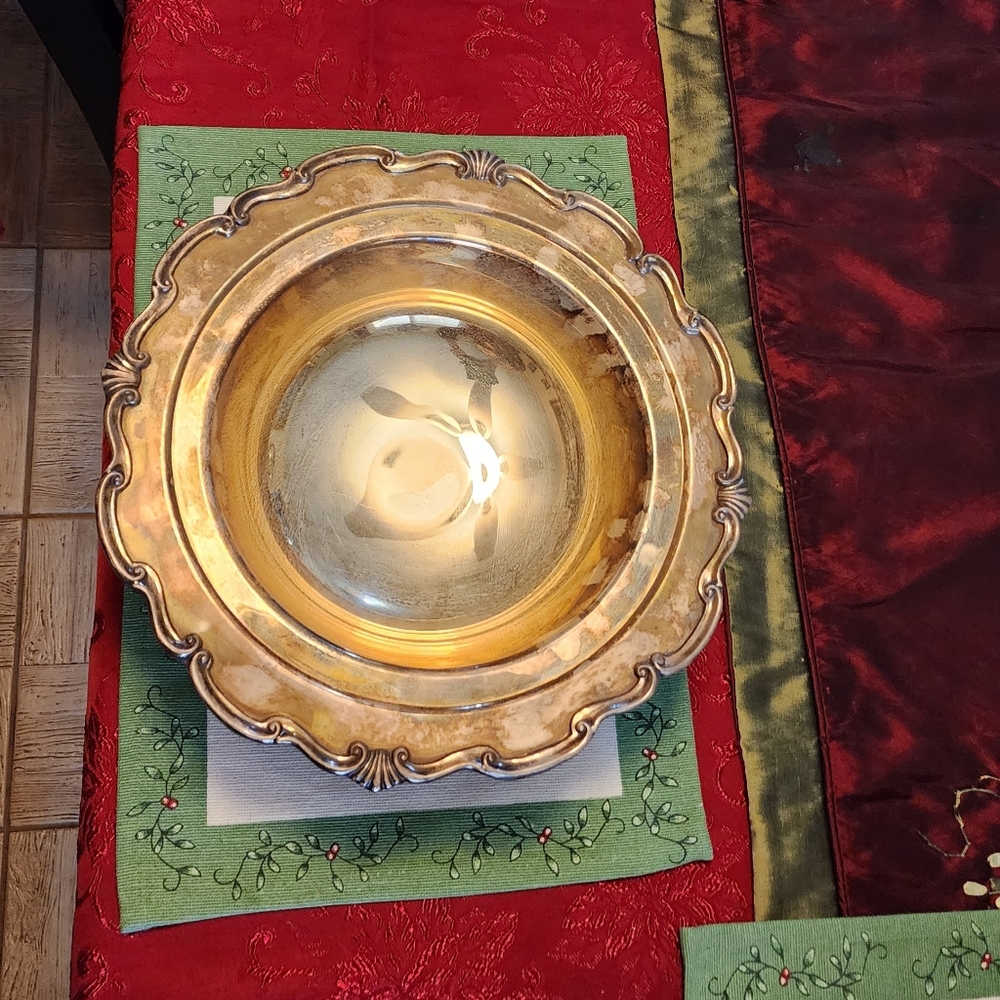 FB Rogers Silver Footed Bowl